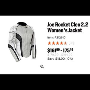 Joe Rocket Cleo 2.2 women’s  Jacket , Size M